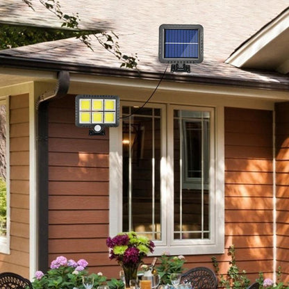 120 COB LED Solar Light Solar Lamp with Motion Sensor Outdoor Garden Spotlight Solar Powered Wall Lamp for Street Path Courtyard