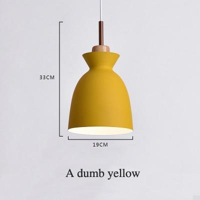 Fashion Indoor lighting pendant lights Wood and aluminum lamp restaurant bar coffee dining room LED hanging light fixture