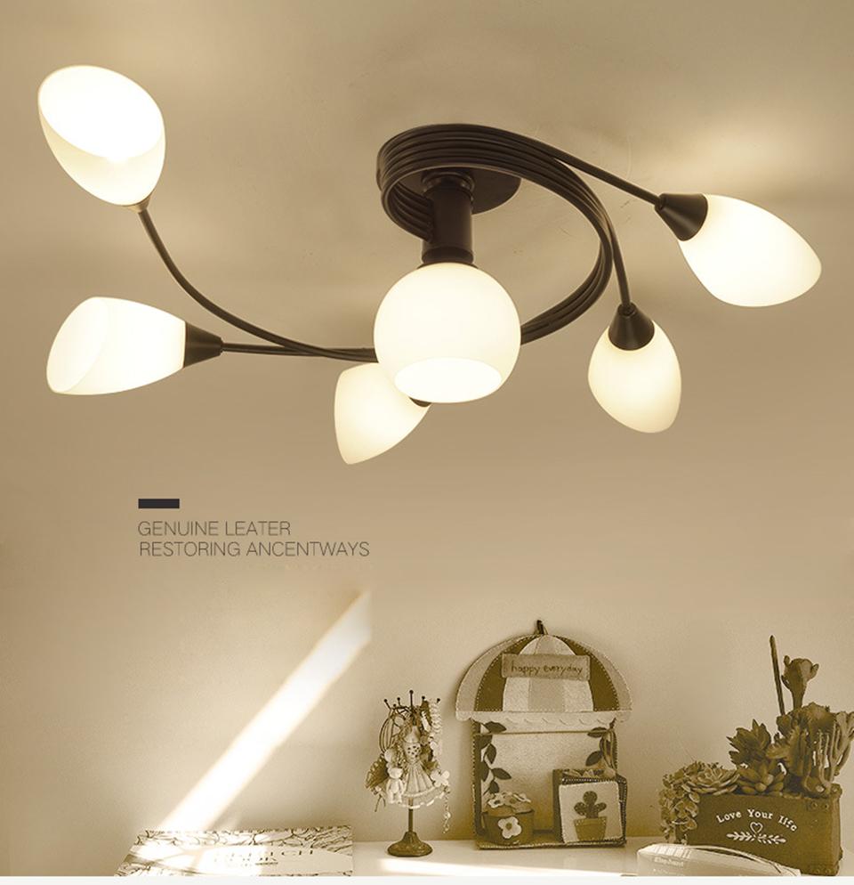 Modern LED Chandelier Ceiling Lamp Indoor Illuminate Lighting Avize Modern Salon Lustres Childern Ceiling Lights