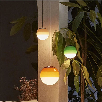 Gradient Colorful Pendant Light LED Modern Chandelier Hanging Lamps For Bedroom Living Rooms Indoor Lighting