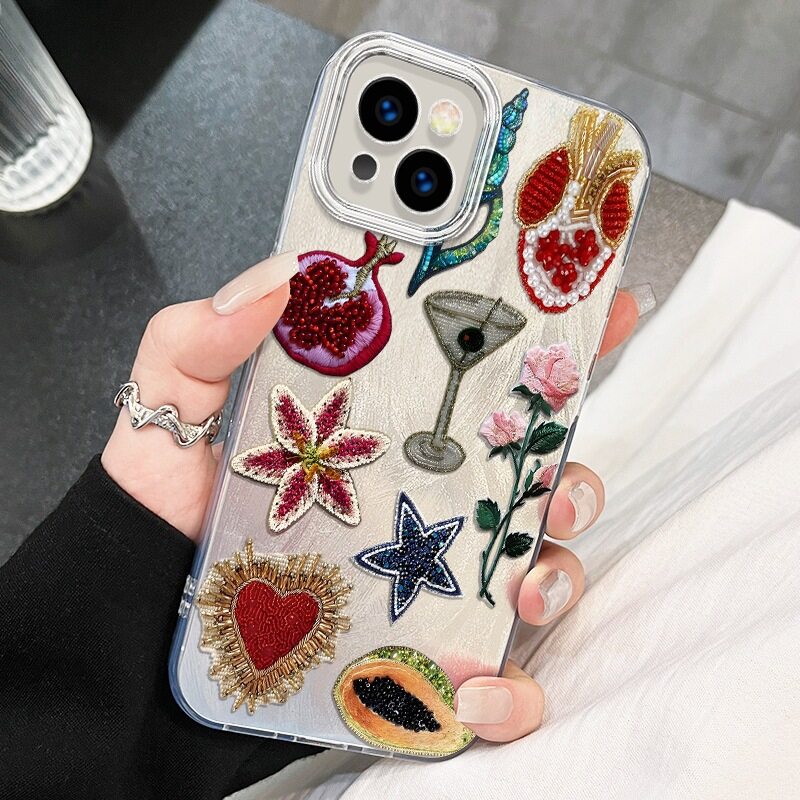 Starfish Flower Case for iPhone 17Pro 16 15 14 13 12 11 Pro Max XR 7 8 Plus Shockproof Cover Dustproof Casing