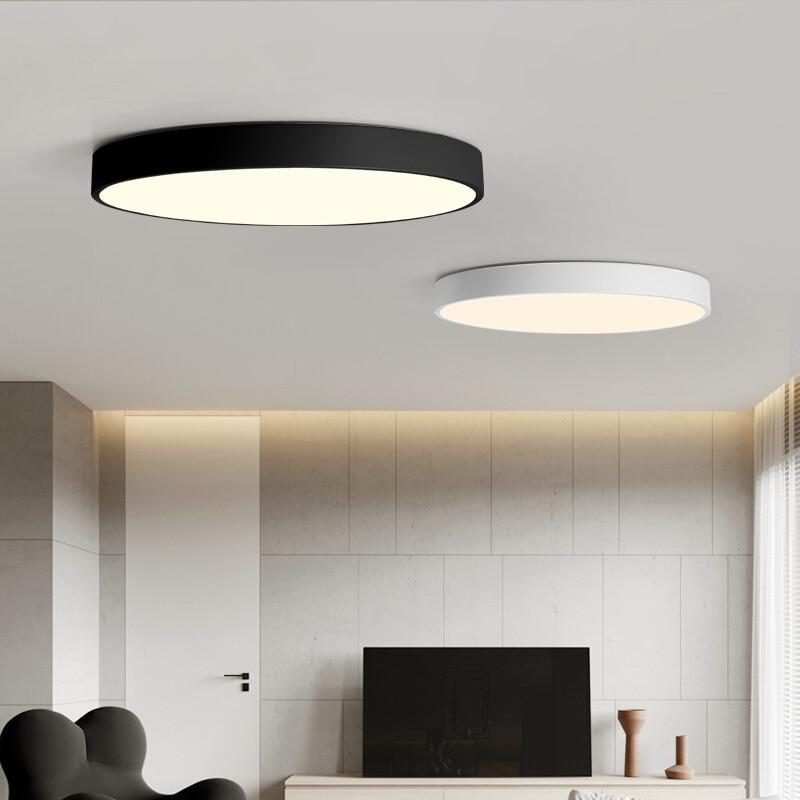 Led Ceiling Light Bedroom Modern Panel Lamp Lighting Fixture Living Room Ceiling Lamp Kitchen Surface Mount Flush Remote Control