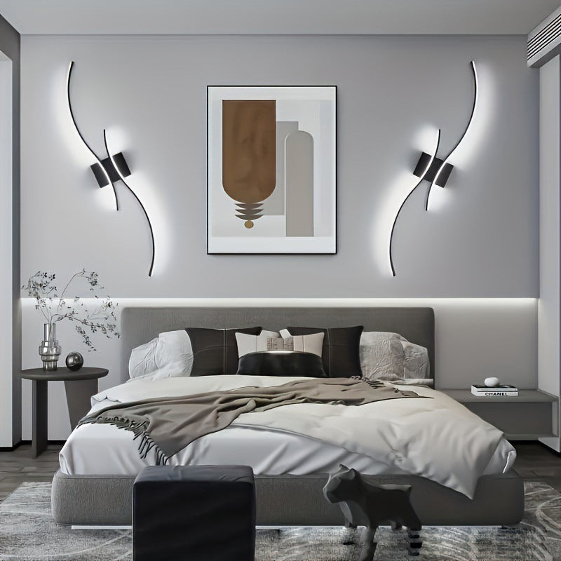 Indoor LED Wall Lamps for TV Background Corridor Aluminum LED Wall Lights Wall Sconce Lighting