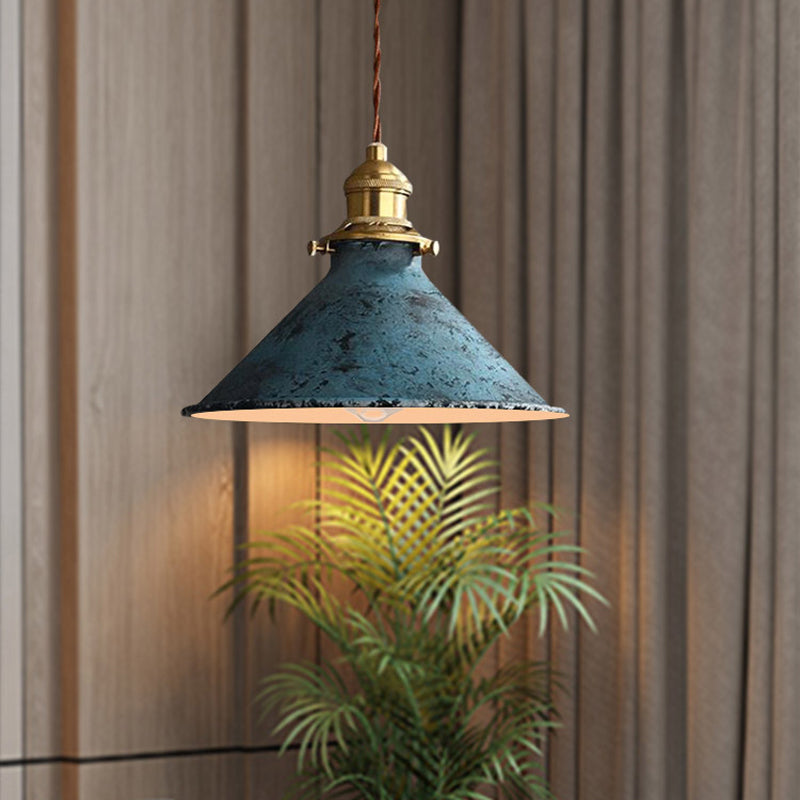 Nordic Restaurant Chandelier Retro Simple Modern Bedroom Study Room Homestay Designer Hand-Painted Dining Table Bar Desk Lamp