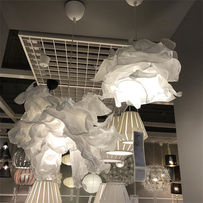 Modern Minimalist Scandinavian European Style Cloud Chandelier Mall Hotel Wedding Shop Theme B&B Convention Paper Lampshade