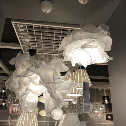 Modern Minimalist Scandinavian European Style Cloud Chandelier Mall Hotel Wedding Shop Theme B&B Convention Paper Lampshade