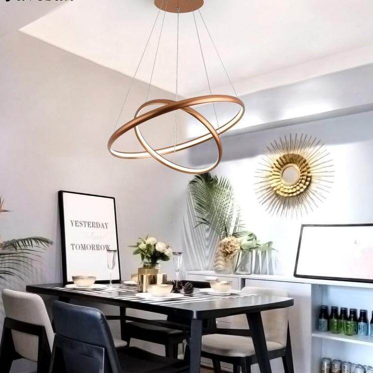 Modern Creative LED Pendant Lights For Living Room Restaurant Bed Room Aluminum Luminaria Lamp