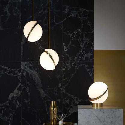 Nordic LED Modern Hanging Light White Bubble Ball Pendant Lights Kitchen Living Room Restaurant Bedroom Gold Hanging Lamp Mount
