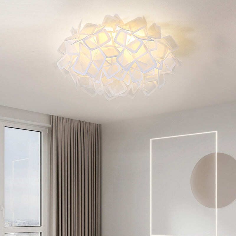 Simple Modern Ceiling Lamp with Living Room Warm and Romantic Flower Shaped Ceiling Lamp