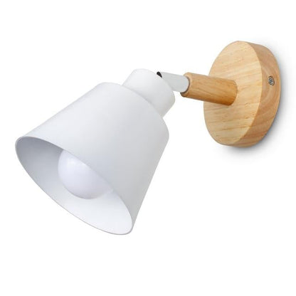 Wooden wall lights bedside wall lamp bedroom wall light sconce for kitchen restaurant modern wall lamp Nordic macaroon sconces