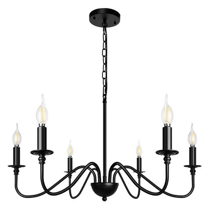 Retro Loft Living Room Chandelier Lighting E14 Vintage American Style Ceiling Chandelier Household