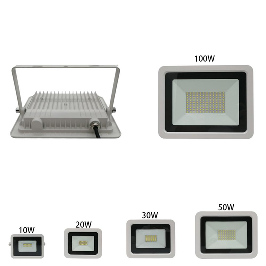 10W 20W 30W 50W 100W LED Flood Light White Floodlight Street Light  Waterproof IP68 Outdoor Garden Lighting Spotlight