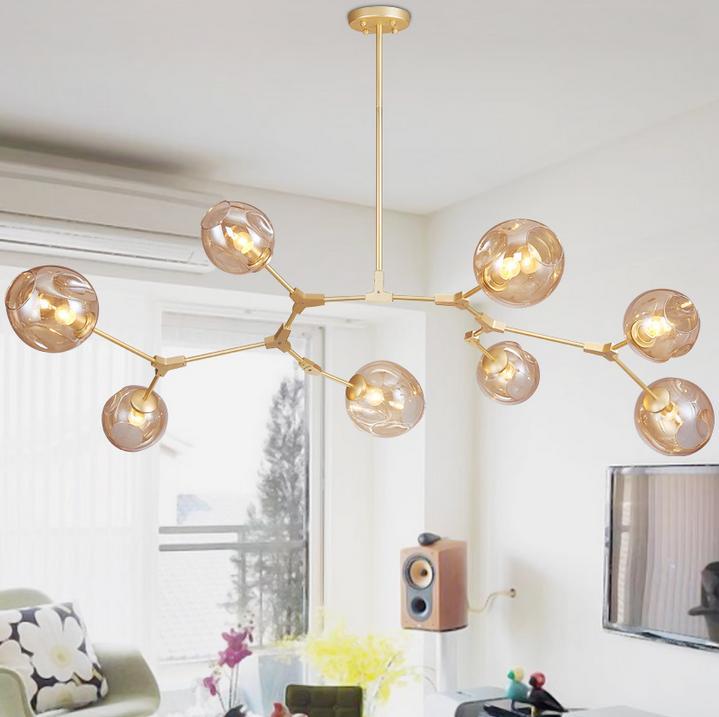 Modern Glass Pendant Light Nordic Dining Room Kitchen Light Designer Hanging Lamps Avize Lustre Lighting