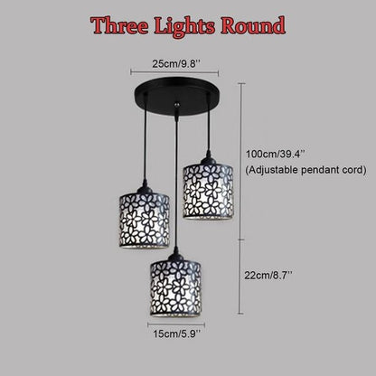Modern Nordic Pendant Lights Fixtures iron Hollow Out Chandelier Pendant Lamp Home Decoration for Dining Room Bedroom Shop Bar