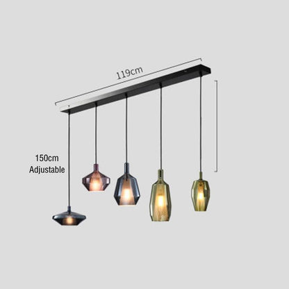 Creative Stained Glass Chandelier Nordic Single-headed Chandelier