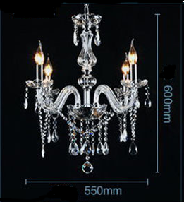 Bedroom Living Room Lamp Hotel European-style Crystal Lamp Restaurant Chandelier Creative Lamps