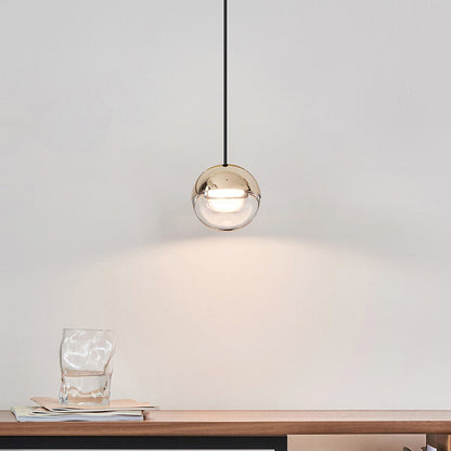 Nordic Loft Rose Gold crystal Ball Pendant Light Personality Designer Aisle Bar Living Room Bedside Suspension Light Fixtures
