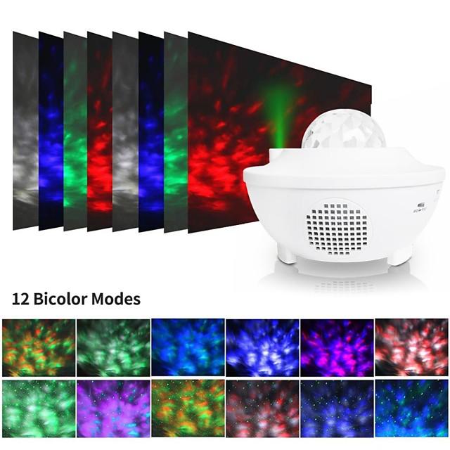 Night Light Projector  Galaxy Projector Starry Sky Projector Lamp with Remote Control 2 in 1 Star Projector with LED Nebula Cloud Moving Ocean Wave Projector for Kid Baby Built-in Music Speaker Voice