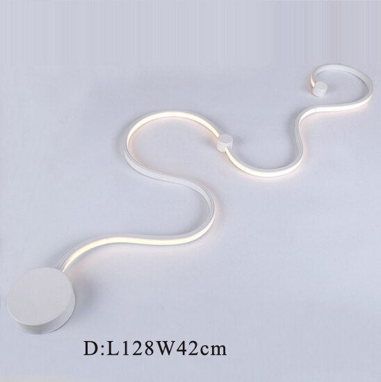LED Postmodern Nordic Iron Aluminum Acrylic Belt LED Lamp LED Light Wall lamp Wall Light Wall Sconce For Store Bedroom Corridor