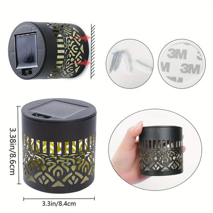 Solar Wall Lights IP65 Metal Outdoor Wall Theme Fence Lights Garden Backyard Decoration Outdoor Decor