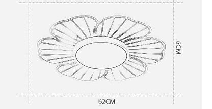New Modern Minimalist Flower LED Bedroom Ceiling Lamp