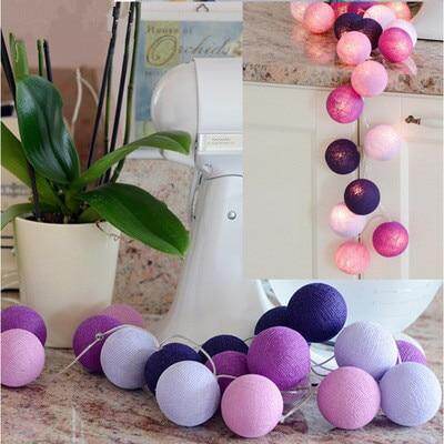 3M LED Cotton Ball Garland Lights String Christmas Xmas Outdoor Holiday Wedding Party Baby Bed Fairy Lights Decoration