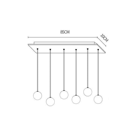 Glass LED Pendant Stair Lights Living Room Cafe Bedroom Lighting Lampara Colgante Cocina Fixtures Nordic Loft Hanging Lamp