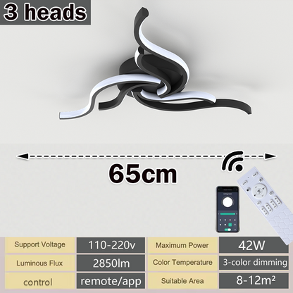 LED Ceiling Light Remote Control 3 Colors APP Dimming Lamp AC 110V 220V Aluminum For Living Room Bedroom