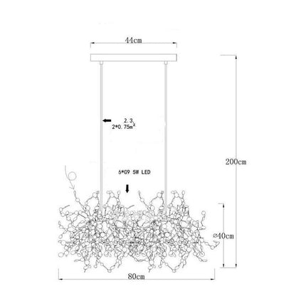Nordic Modern Creative Design Stainless Steel Chandelier