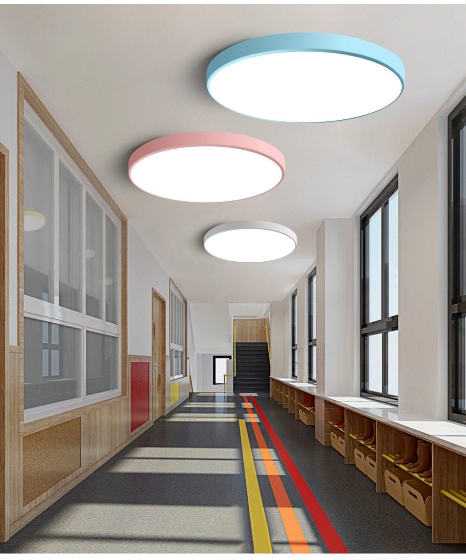 LED Ceiling Light Modern Lamp Living Room Lighting Fixture Bedroom Kitchen Surface Mount Flush Panel Remote Control