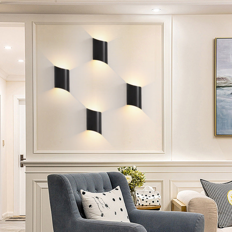 Nordic LED Wall Lamp Bedroom Bedside Lamps Modern Living Room Background Wall Lights Indoor Decoration Stair Lighting