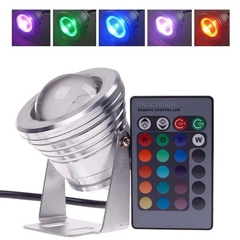 Waterproof RGB LED Flood Light Underwater Fountain Pool Pond Aquarium Spotlight Bulb Lamp Outdoor Garden AC DC  15W