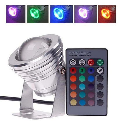 Waterproof RGB LED Flood Light Underwater Fountain Pool Pond Aquarium Spotlight Bulb Lamp Outdoor Garden AC DC  15W