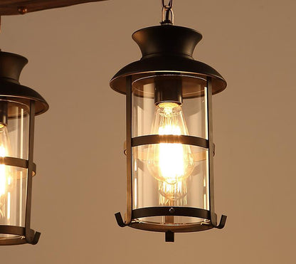 American Retro Chandelier Solid Wood Lamps
