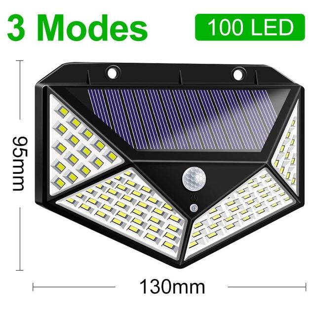 118 LED Solar Light Outdoor Solar Lamp Motion Sensor Solar Powered Spotlight 3 Modes Wall Sunlight For Street Garden Decoration