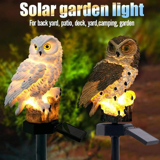 Led Solar Power Outdoor Garden Waterproof lighting Night Lights Owl Shape Energia Lamp Owl Stake Lawn Light decoration