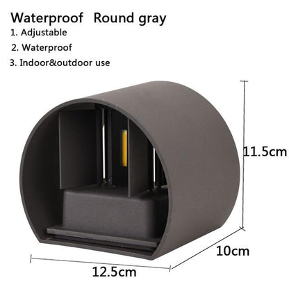 IP65 LED waterproof wall lamps 12W indoor and outdoor adjustable wall light courtyard porch corridor bedroom wall sconce