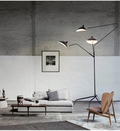 Designer Tripod Floor Lamp Nordic Adjustable Spider arm Stand light Loft Industrial Living Room bedroom decor indoor lighting