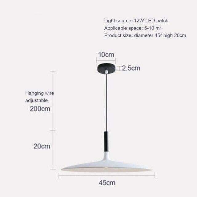LED Saucer Pendant Lights Hanging Lamp Cement Hanglamp Nordic Retro Living Room Light Fixtures Decorative Lighting