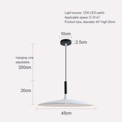 LED Saucer Pendant Lights Hanging Lamp Cement Hanglamp Nordic Retro Living Room Light Fixtures Decorative Lighting
