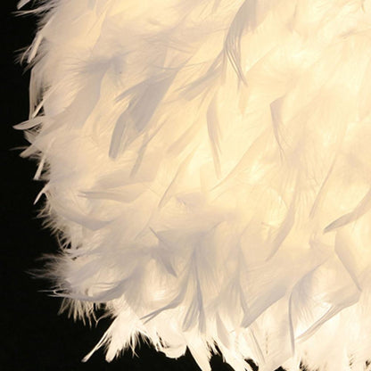 Lamparas De Techo Colgante Moderna Feather Ceiling Light White Modern Droplight Ceiling Lamp Bedroom Study Hanging Lamp