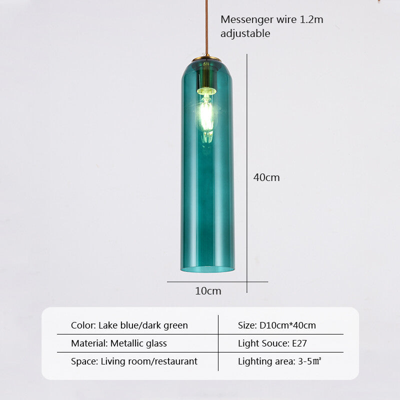 Nordic Pendant Lights iron Glass Lampshade Modern E27 LED Interior Wall Light for Bedside Bedroom Dining Table Living Room