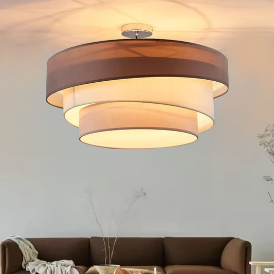 Cloth sunshade cover ceiling lamp Modern LED Round Ceiling light Bedroom Corridor Home Living Room Decor