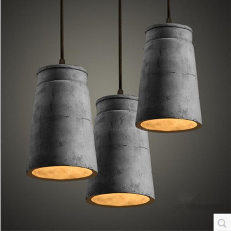 Retro Industrial Creative Cafe Bar Table Bedroom Personalized Restaurant Cement Chandelier