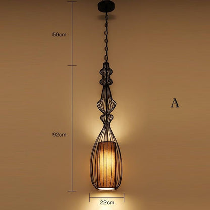 Creative Cafe Retro Birdcage Lamp Chandelier