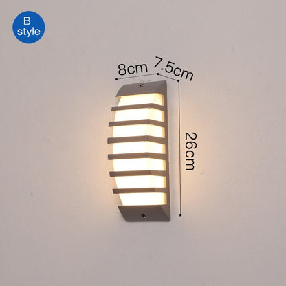 Modern Porch Light Waterproof IP65 Radar Sensor Wall Lamps For Courtyard Patio Garden Front Door LED Outdoor Lighting