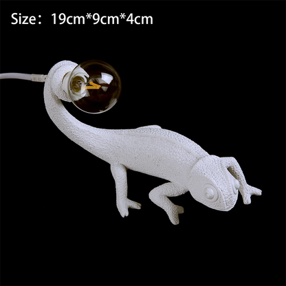 lizard wall lamp be night dorm room Night light living room home decor Cute Resin Animal chameleon Light Fixtures Bedside lamps