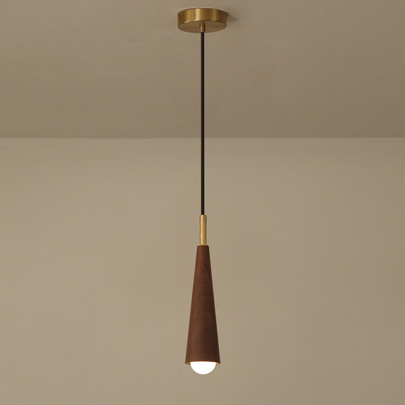 Modern Wooden LED Pendant Light Hanging Lamp Living Room Decor Kitchen Long Tube Pendant Lights