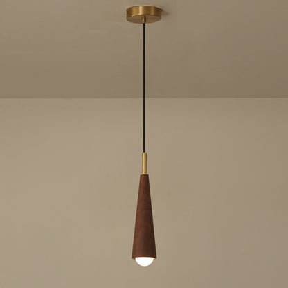 Modern Wooden LED Pendant Light Hanging Lamp Living Room Decor Kitchen Long Tube Pendant Lights