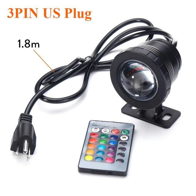 Waterproof RGB LED Flood Light Underwater Fountain Pool Pond Aquarium Spotlight Bulb Lamp Outdoor Garden AC DC  15W